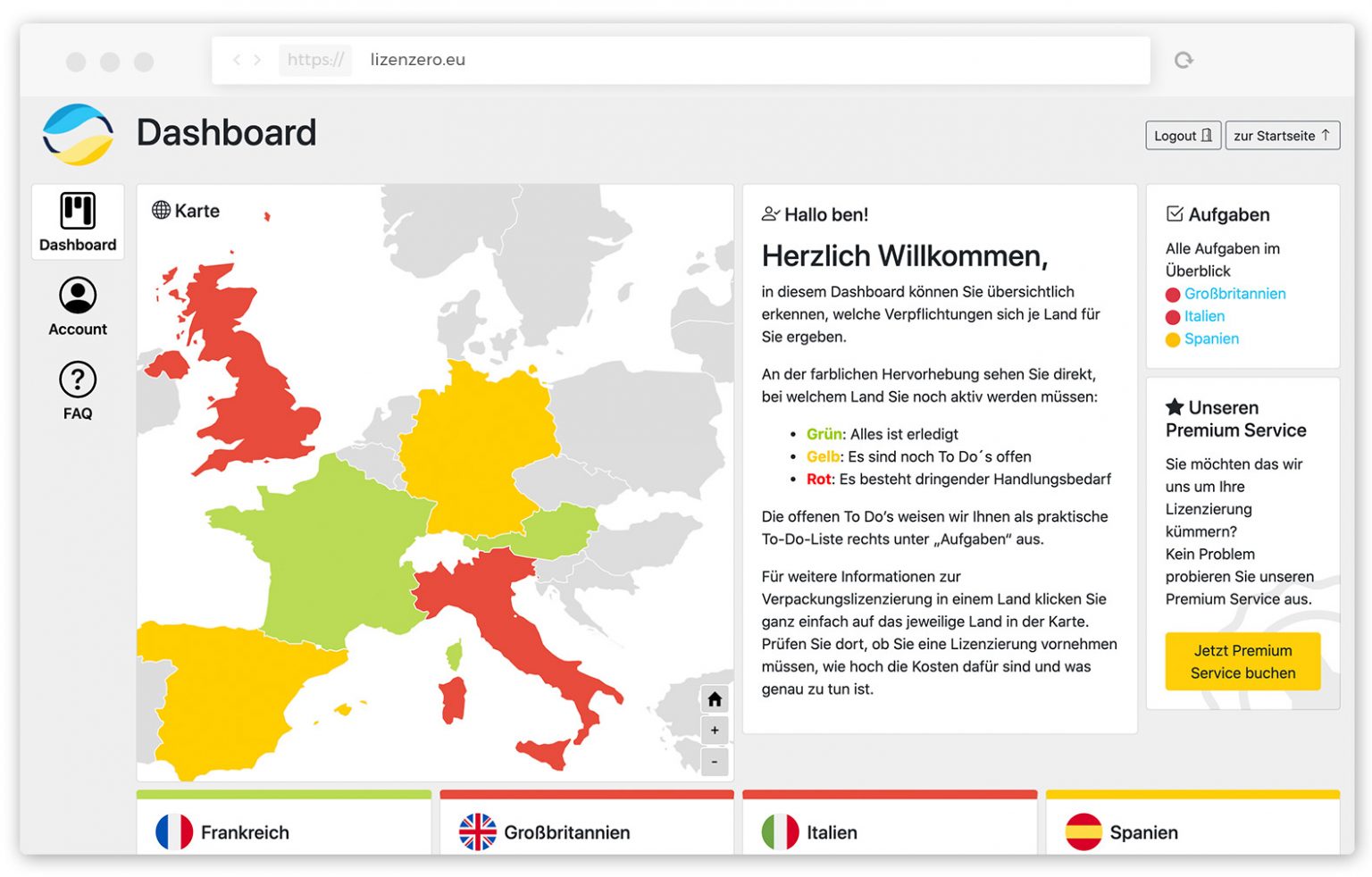 Informationspaket Lizenzero Europe